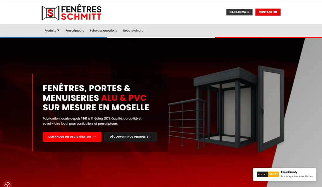 Page d’accueil Fenêtres Schmitt